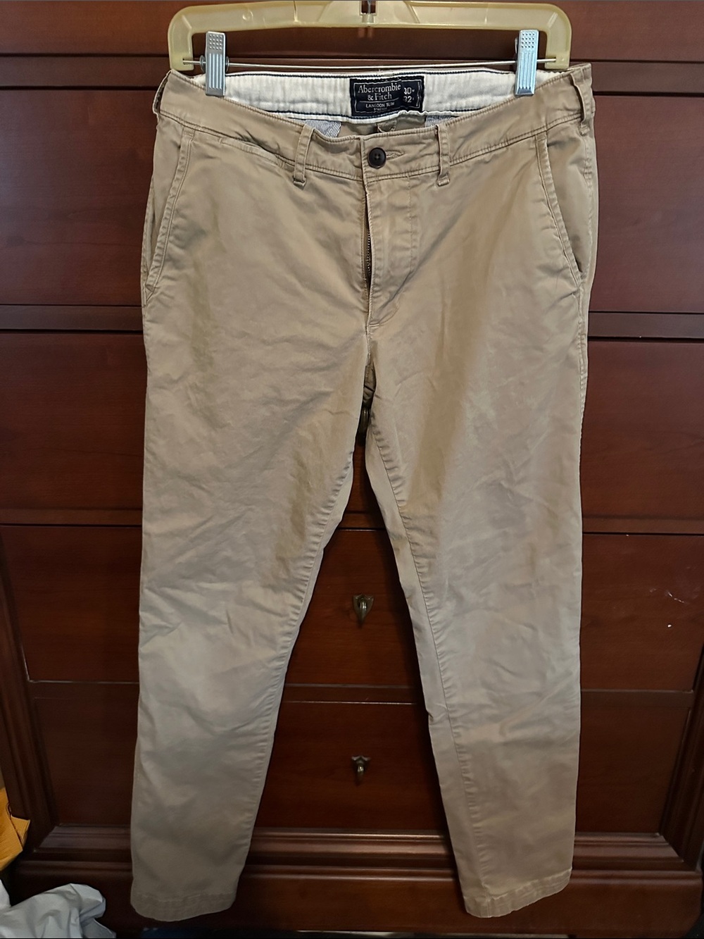 Abercrombie & Fitch Khaki/Tan Langdon Slim Chinos